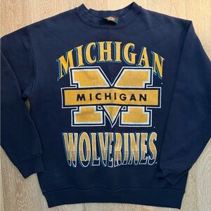 VINTAGE Michigan Wolverines Navy Sweatshirt